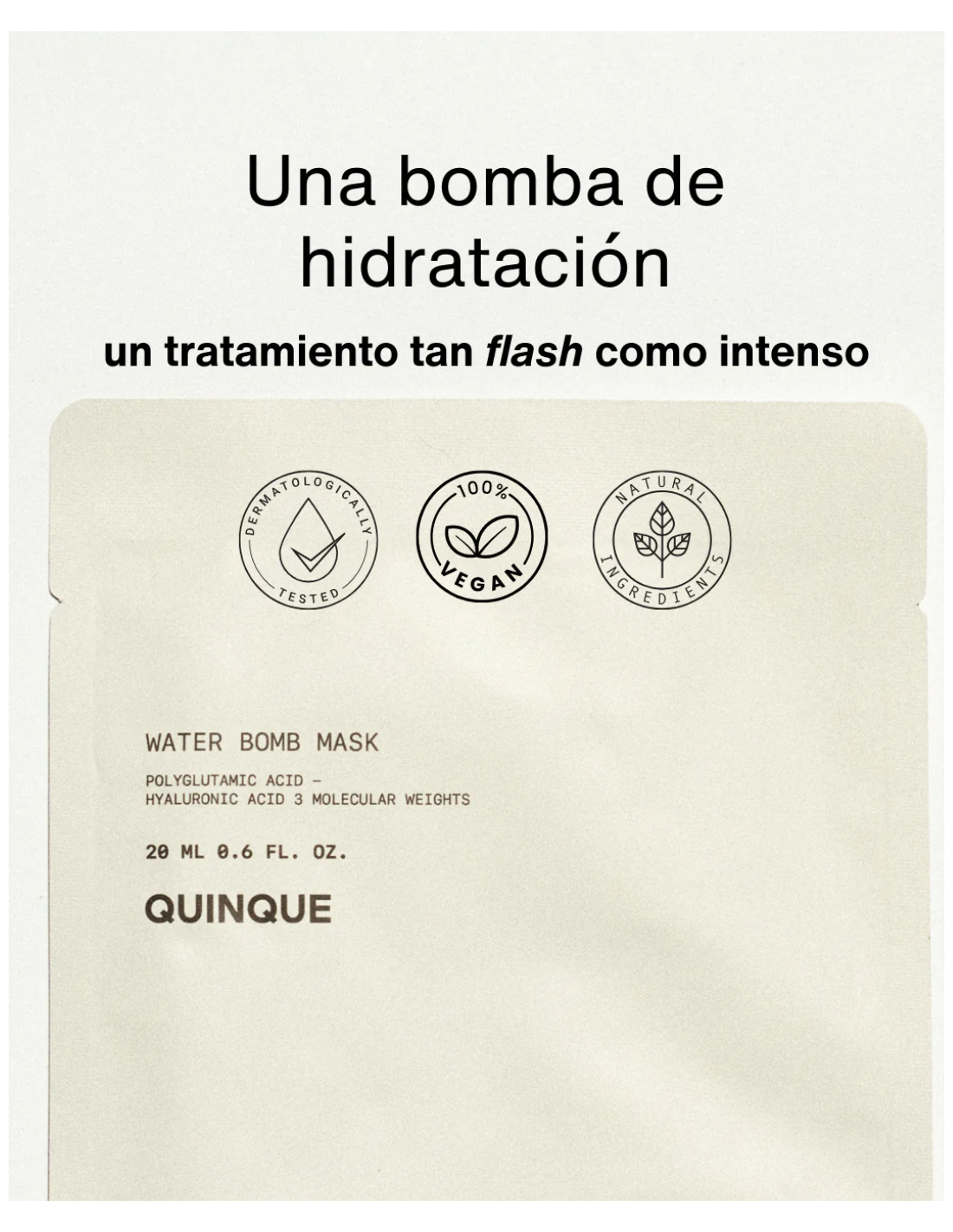 QUINQUE WATER BOMB MASK MASCARILLA FACIAL- 1...