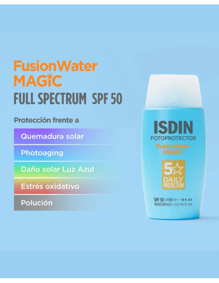 ISDIN FUSION WATER MAGIC SPF 50 PROTECTOR SOLAR 50ml