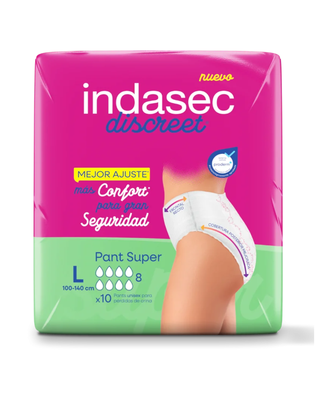 INDASEC DISCREET PANTS SUPER TALLA GRANDE 10...