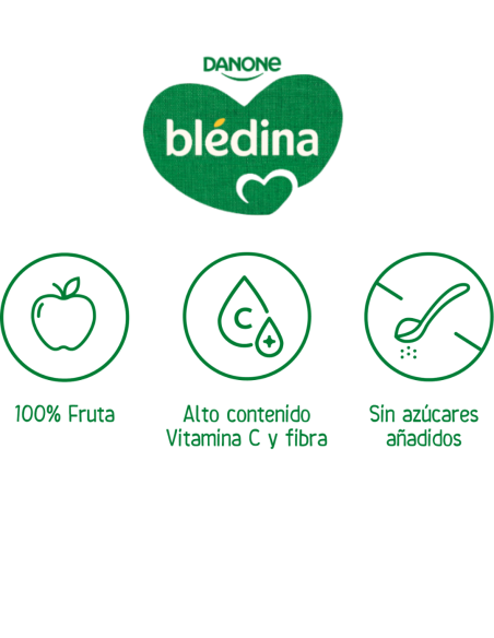BLEDINA BOLSITA POUCH DE MANZANA, PLÁTANO, PERA Y ALBARICOQUE +6 meses 100 gramos