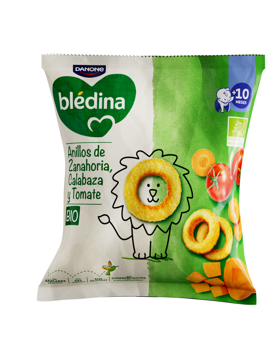 BLEDINA SNACK ANILLOS DE ZANAHORIA, CALABAZA Y...