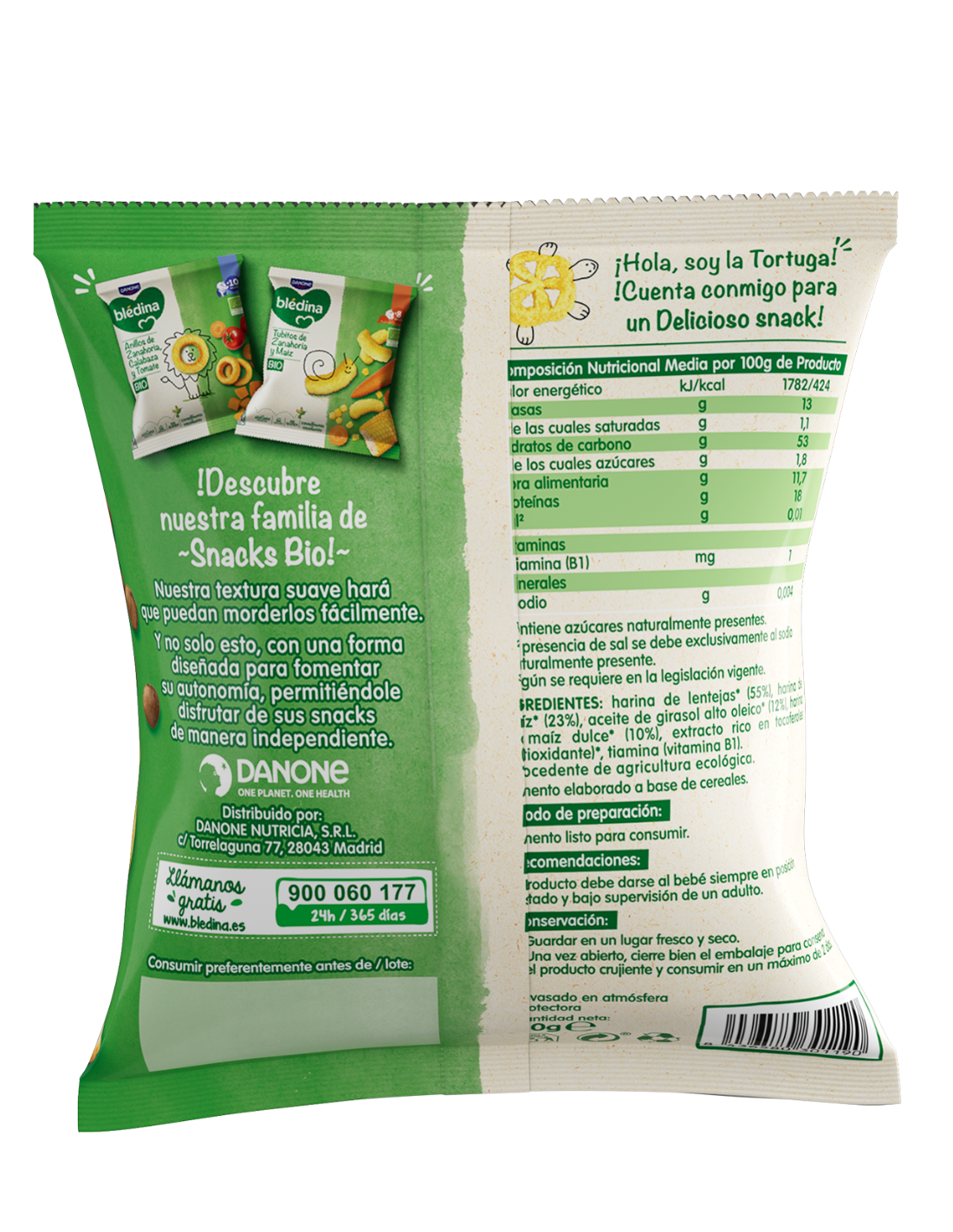 BLEDINA SNACK FLORES DE LENTEJAS Y MAIZ +10...