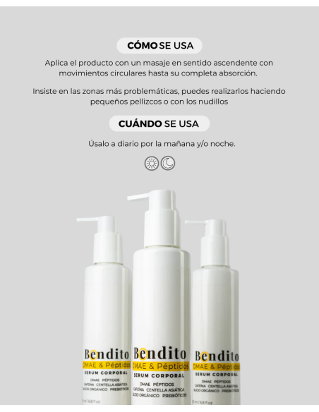 BENDITO DMAE Y PÉPTIDOS 200ml serum corporal