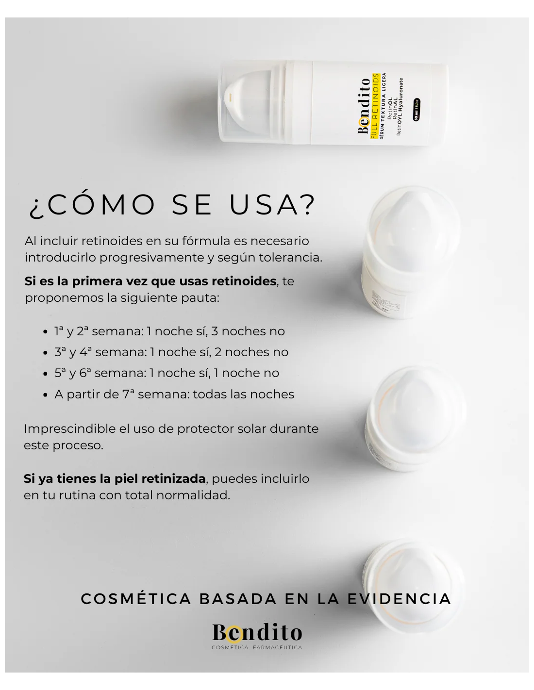 BENDITO FULL RETINOIDS FACIAL. Sérum intensivo...