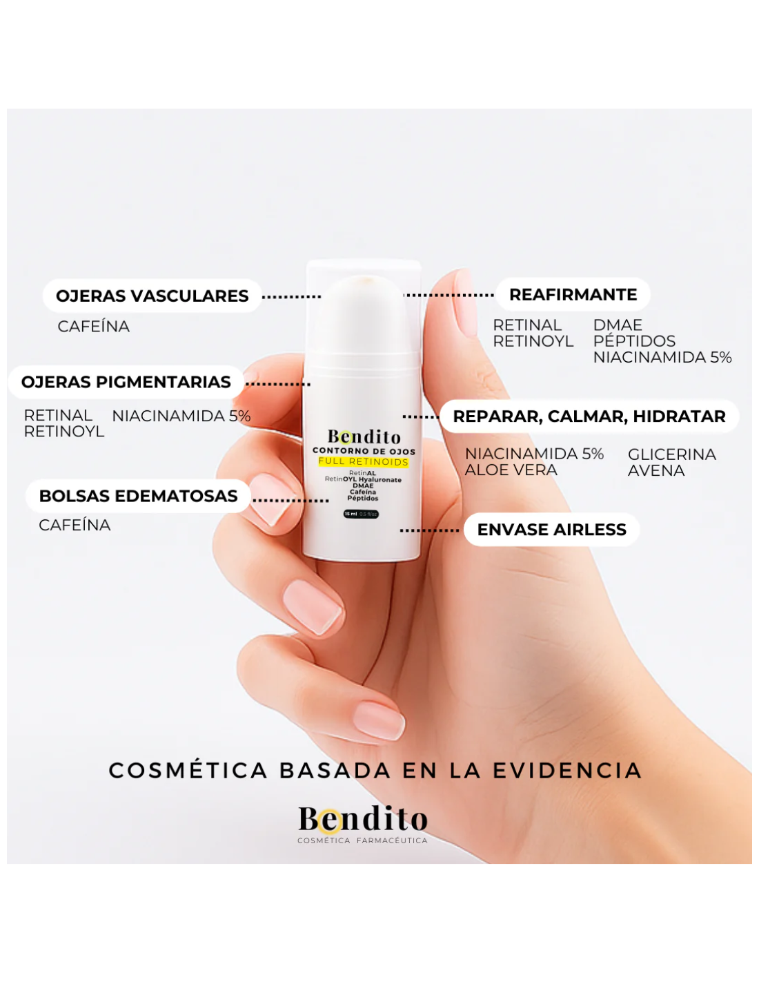 BENDITO CONTORNO DE OJOS FULL RETINOIDS MULTIACCIÓN 15ml 2