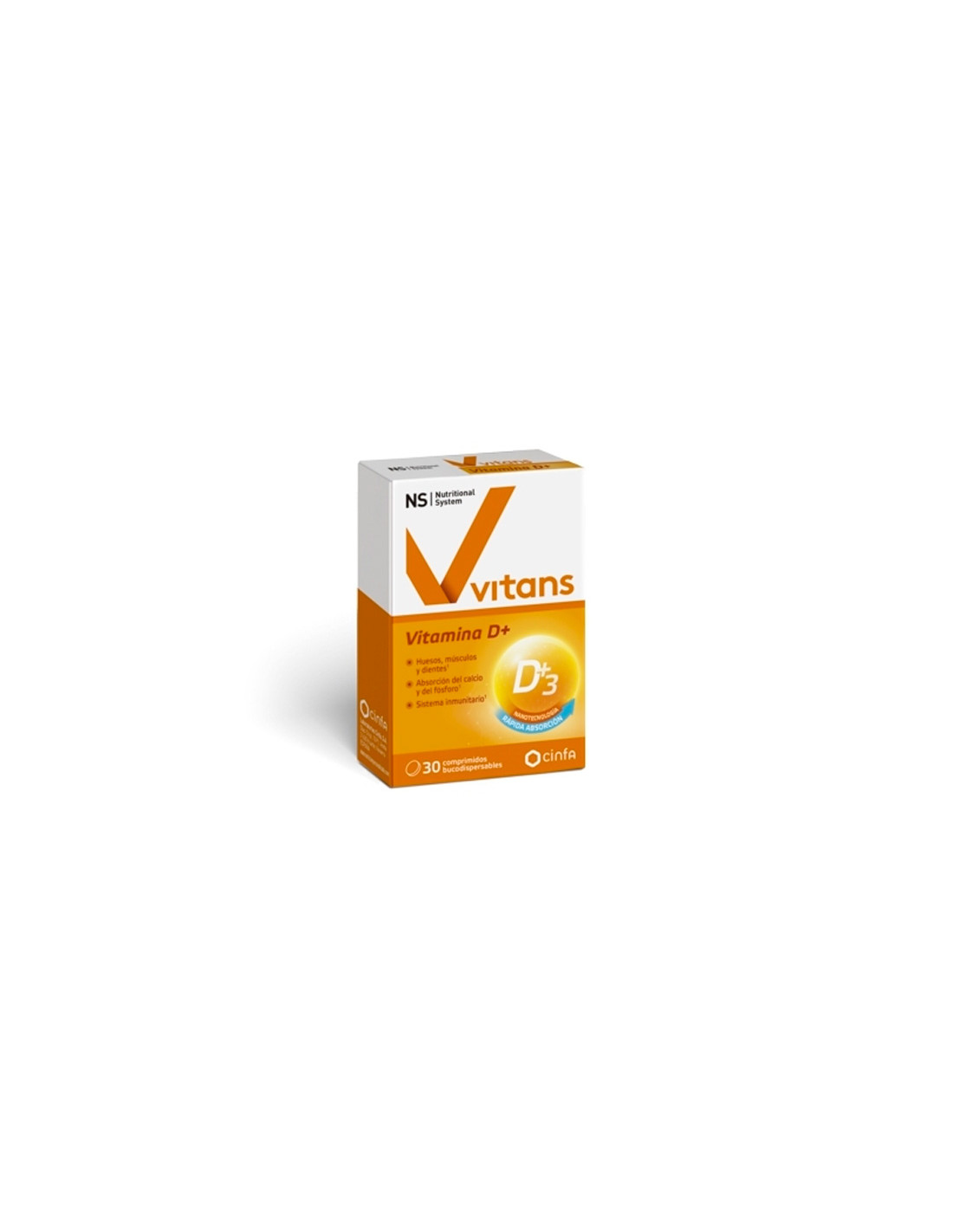 CINFA NS VITANS VITAMINA D3 30 comprimidos bucodispersables