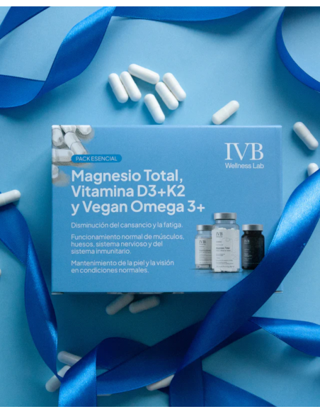 IVB PACK ESENCIALES (magnesio total + vegan omega + D3K2)