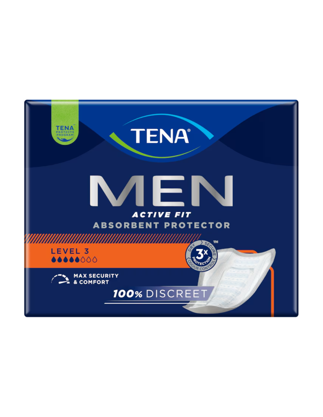 TENA MEN ACTIVE FIT LEVEL 3- 16 unidades