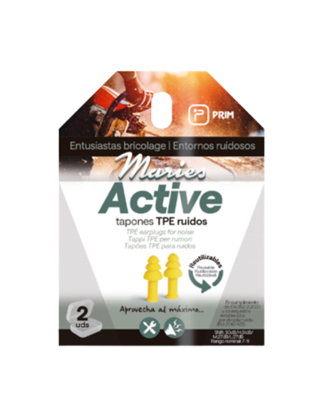 PRIM TAPONES ACTIVE PARA RUIDOS TPE- 2 unidades