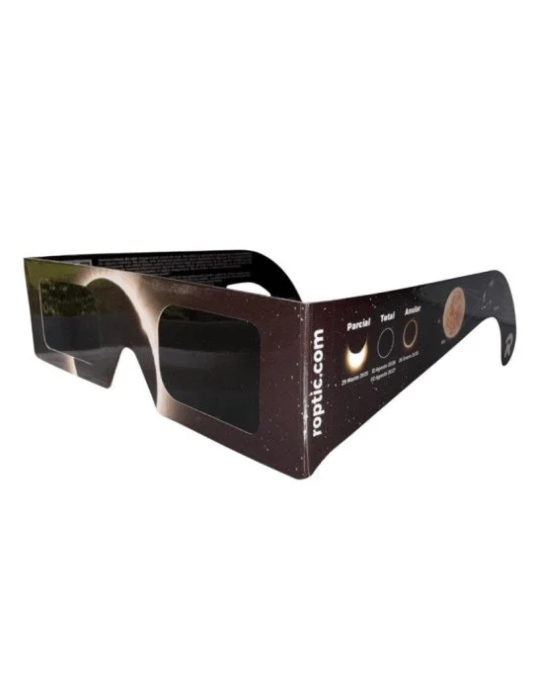 ROPTIC GAFAS ECLIPSE SOLAR 1 UNIDAD ADULTO COLOR NEGRO