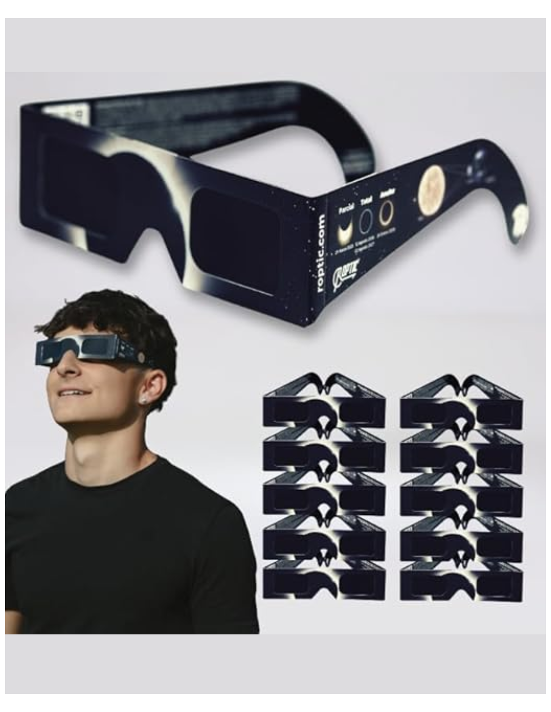 ROPTIC GAFAS ECLIPSE SOLAR 1 UNIDAD ADULTO...