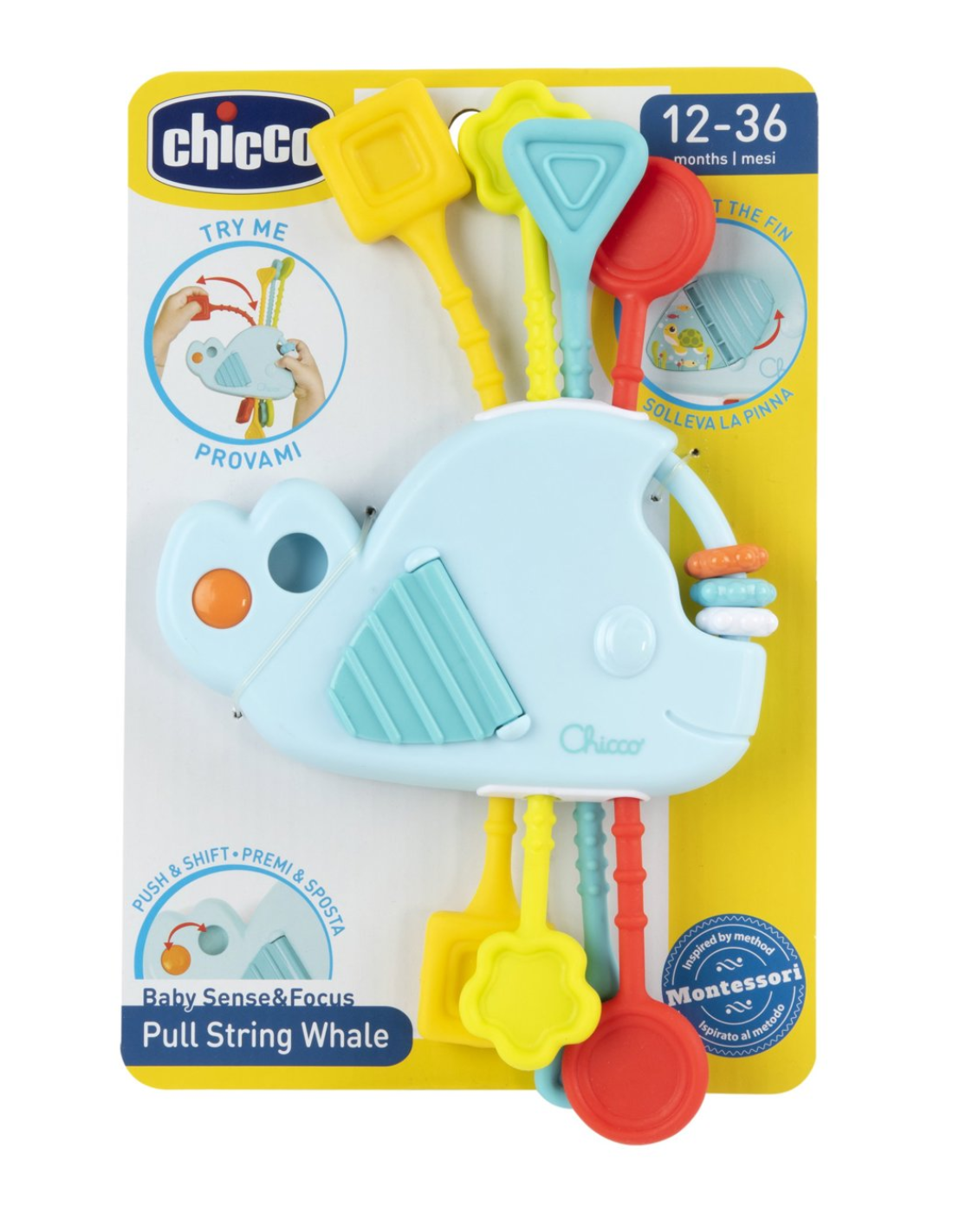 CHICCO BALLENA PULL STRING JUGUETE AUTO...