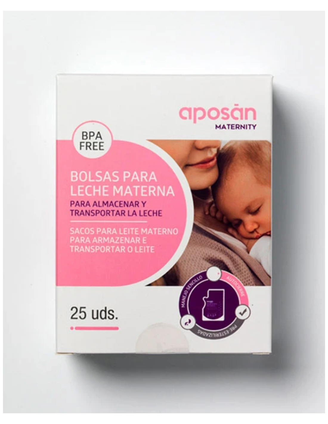 APOSAN BOLSAS RECOGIDA LECHE MATERNA 25 unidades 2