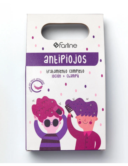 FARLINE PACK ANTIPIOJOS CHAMPU + LOCION PEDICULICIDA  1 ENVASE 100 ml + 1 ENVASE 100 ml