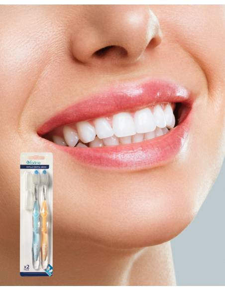 FARLINE PACK CEPILLO DIENTES DUREZA MEDIA- 2 unidades