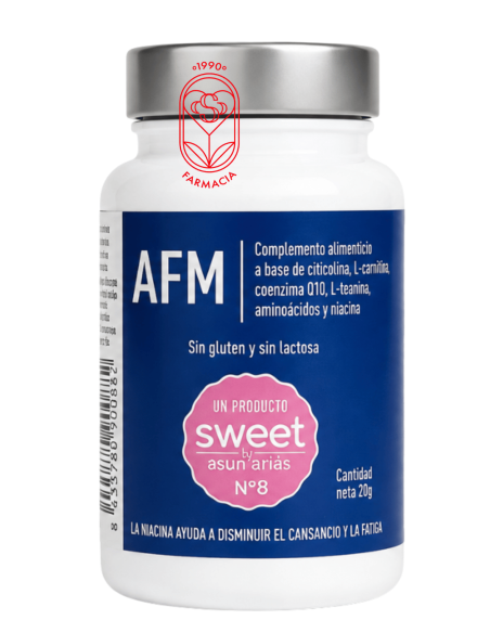 SWEET BY ASUN ARIAS AFM NÚMERO 8 30 CÁPSULAS ACTIVIDAD FÍSICA Y MENTAL