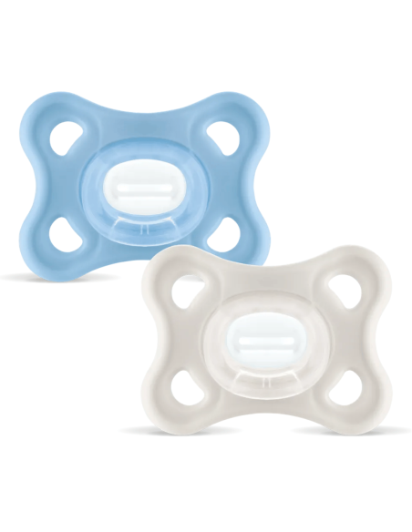 MAM CHUPETE SILICONA COMFORT 3-12 MESES 2 UNIDADES COLOR AZUL PACK DOBLE - 2 unidades