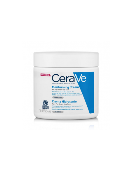 CERAVE CREMA HIDRATANTE PIEL SECA (TARRO)  454 gramos