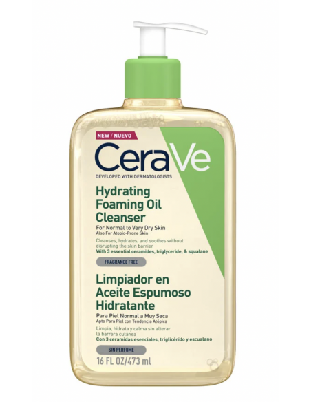 CERAVE LIMPIADOR ACEITE ESPUMOSO HIDRATANTE  473ml