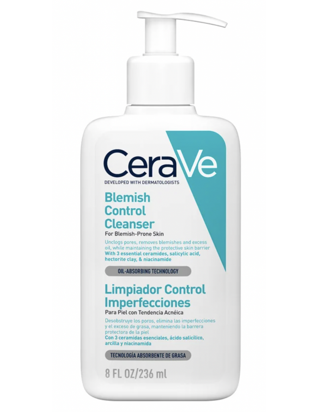 CERAVE LIMPIADOR CONTROL IMPERFECCIONES BLEMISH  236ml