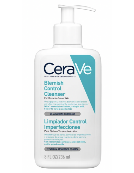 CERAVE LIMPIADOR CONTROL IMPERFECCIONES BLEMISH  236ml