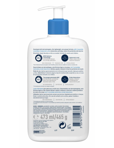 CERAVE LOCIÓN HIDRATANTE  473ml