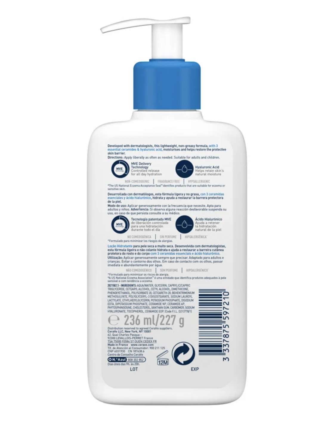CERAVE LOCIÓN HIDRATANTE  236ml 2