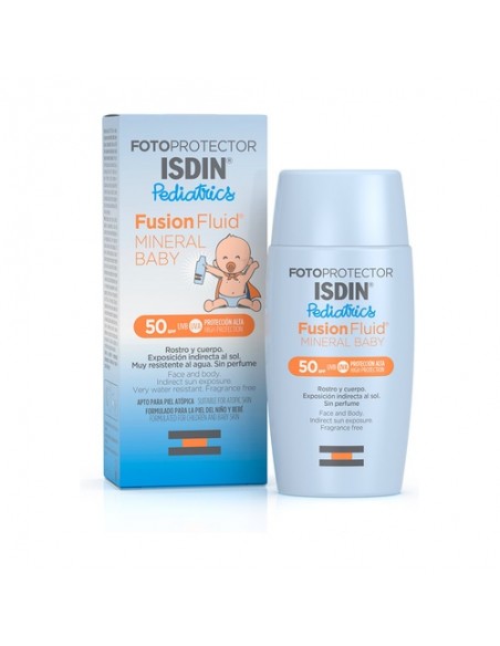 ISDIN FOTOPROTECTOR SPF-50+ FUSION FLUID MINERAL PEDIATRICS BABY - 50 mL