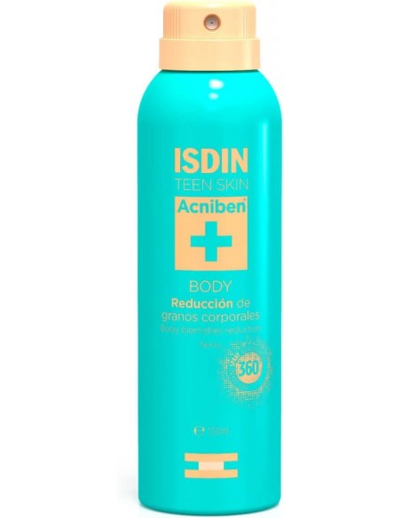 ISDIN TEEN SKIN ACNIBEN BODY REDUCCION GRANOS CORPORALES SPRAY 150 ml