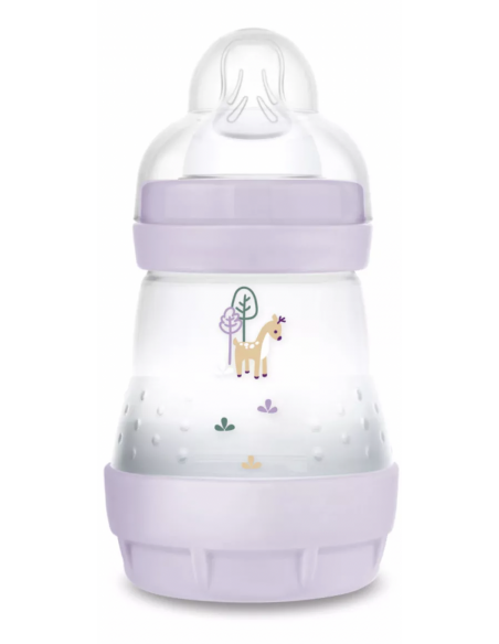 MAM BIBERON ANTICOLICO ANTICOLIC EASY START +0 MESES 1 UNIDAD LÍNEA MATE COLOR ROSA 160 ML - 1 unidad