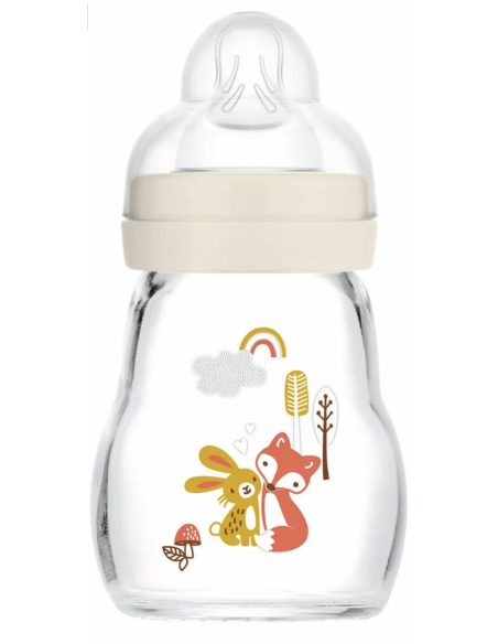 MAM BIBERON CRISTAL FEEL GOOD +0 MESES 1 UNIDAD NEUTRO 170 ML - 1 unidad