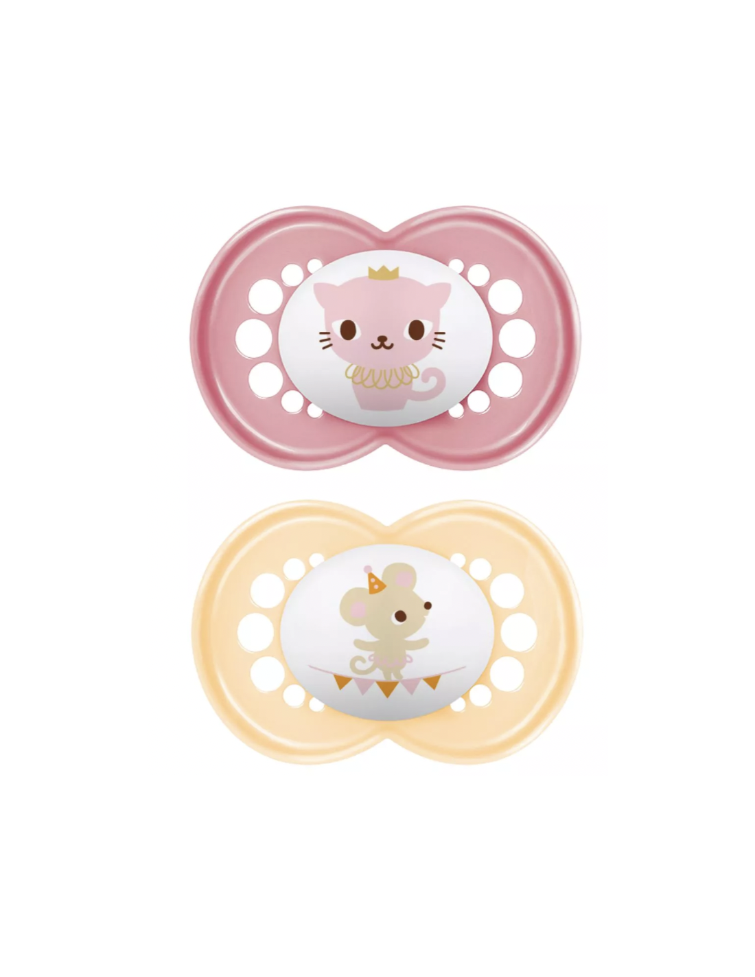 MAM CHUPETE SILICONA ORIGINAL + 6 MESES LÍNEA MATE COLOR ROSA PACK DOBLE - 2 unidades