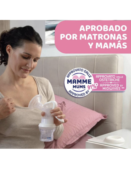 CHICCO SACALECHES MANUAL EXTRACTOR DE LECHE CON BIBERÓN INCLUIDO DE 150ML - 1 unidad