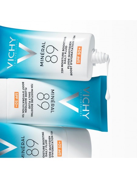 VICHY MINERAL 89 FLUIDO DIARIO BOOST DE HIDRATACION 72 HORAS SPF 50+ - 50mL
