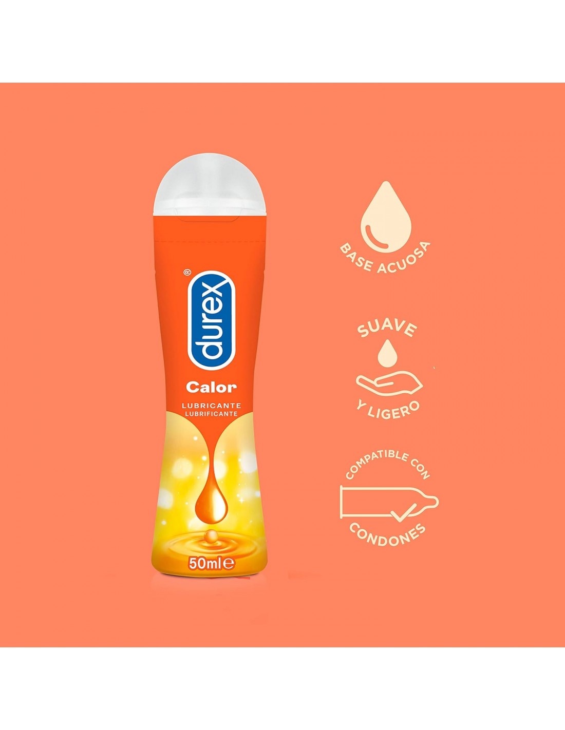 DUREX PLAY CALOR LUBRICANTE HIDROSOLUBLE INTIMO - 50 mL 2