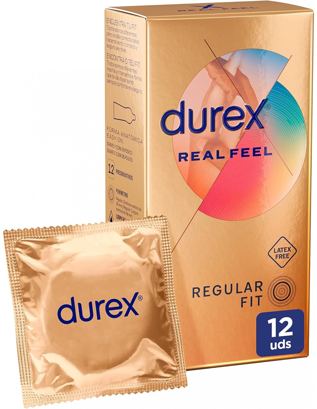 DUREX REAL FEEL PRESERVATIVO SIN LATEX - 1 caja de 12...